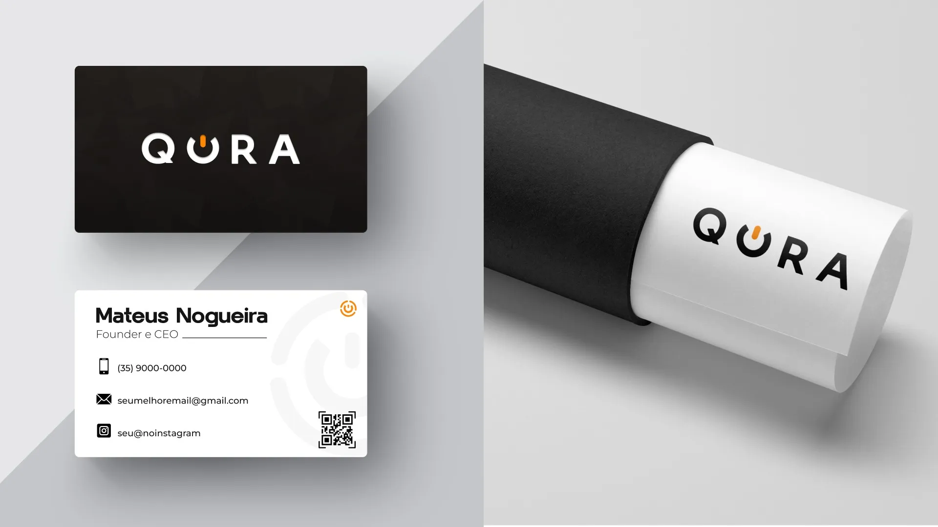 Qora: Cartões de visita