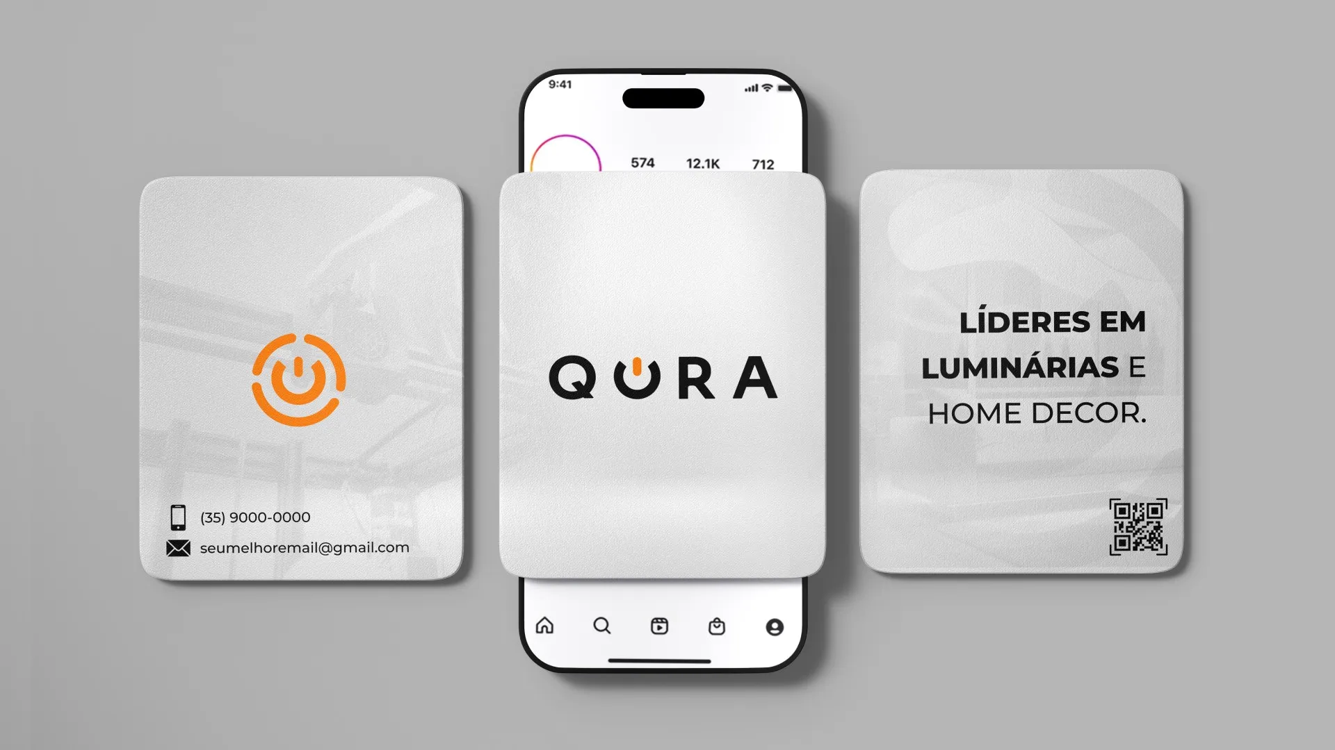 Qora: Cartões e celular
